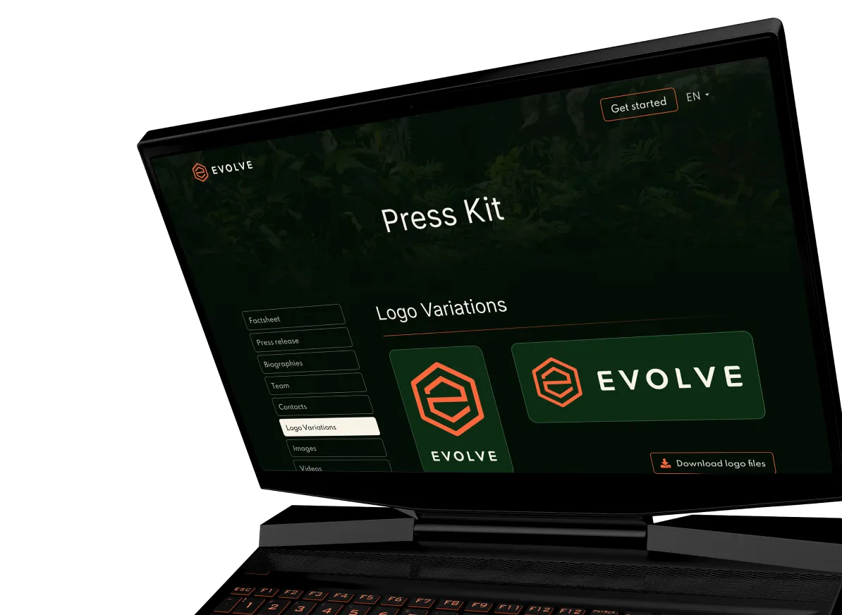 Laptop mockup screen